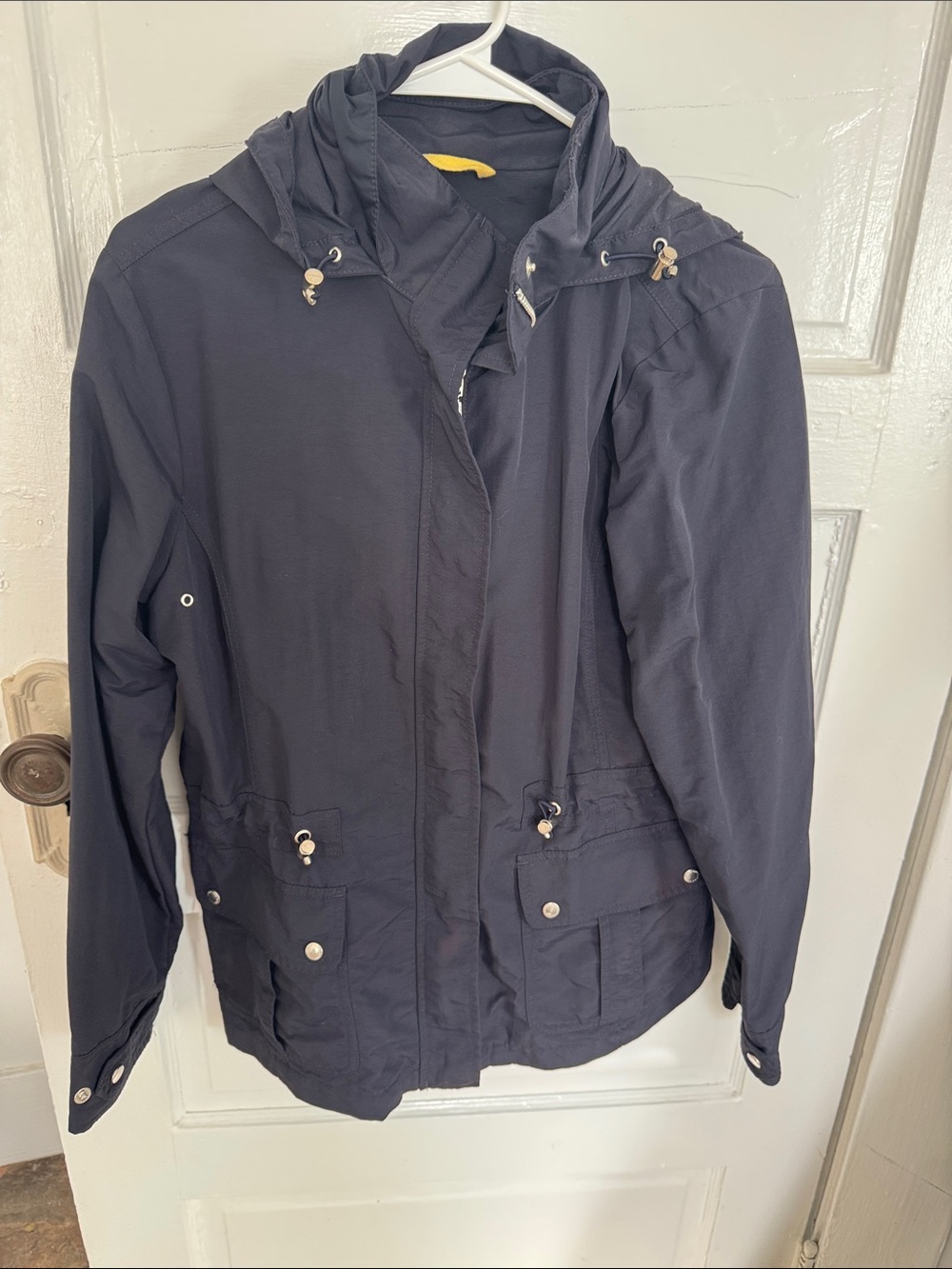 Lands' End Navy Hooded Utility Jacket